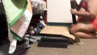 School ladyboy builds table