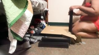 School ladyboy builds table