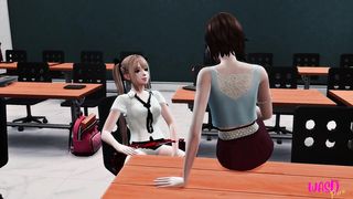 LIGHT-HAIRED COLLEGE GIRL (MARIE ROSIE) LURES TRANS LECTURER AND THEY HAVE HOOKUP IN THE CLASSROOM