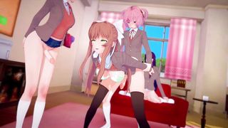Futa Monika gets plumbed by pub members
