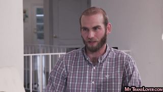 GENDERX - TRANSSEXUAL sandy-haired ass fucking paramour in beautiful undergarments gets poked in butt