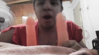 Oral ten (blowing playthings after being used by my step mummy)