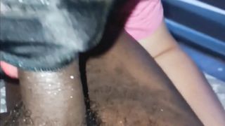 POINT OF VIEW BIG BLACK COCK throated by fat cool lips