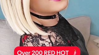 Brit Trans She-creature Superslut! Crazy spoken manhood and booty taunt