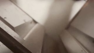 Close Up of Trans Superslut Groping Her Woman Dick and Slurping Jism Off Floor