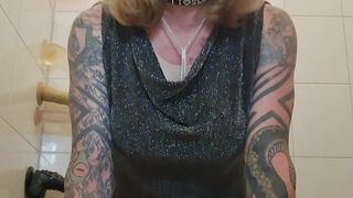 Sissy soiree cockslut rails fake penis's