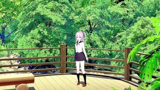 Spectacular Japanese Nubile School Female Humped By Futa In Public!