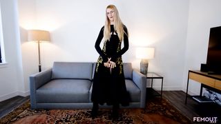 FEMOUT HARDCORE - Fae Pines Alluring Hottie Dressed in Black