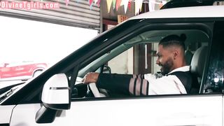 DIVINE TGIRLS - Big-chested TRANSSEXUAL honey nailed in IR barebacking by BFs rod in truck