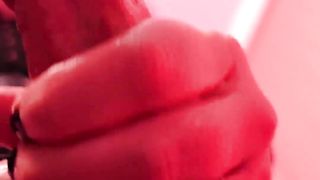 PLUS-SIZE Shemale Spunks three Times POINT OF VIEW