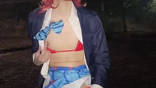 【女装】野外でコスプレオナニー【ラブライブ! 西木野真姫】