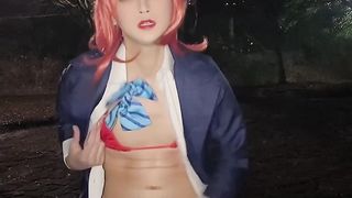 【女装】野外でコスプレオナニー【ラブライブ! 西木野真姫】