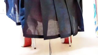 T-girl Ting Ting onanism, need real manhood bang her.