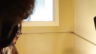 Emo trans woman herself to jizm