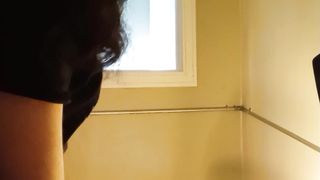 Emo trans woman herself to jizm