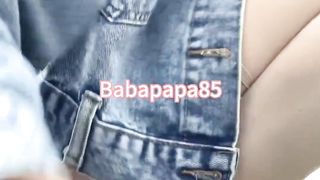 细高跟肉丝牛仔外套包臂裙在工地露出完整版 - highheel stockings Jeans jacket Thigh mini-skirt outdoor have fun on Construction Website