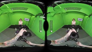 VRB Trans Steamy Mind-blowing T-model Janie Blade Tears up With A Giant Pecker Lady Ariel Demure In VR Pornography