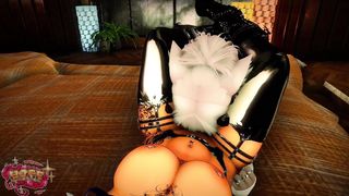 Femboy gets FACEHOLE porked by Hermaphroditism [Messy][Dt][VR ERP]