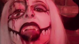 Demoness throating pecker