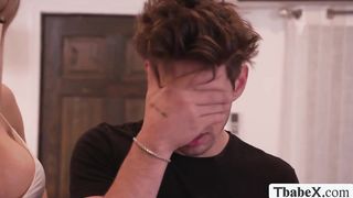 Successful man gets his cock bj'ed by 2 nasty Tgirl two