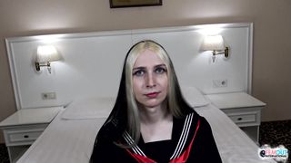 FEMOUT HARD-CORE - Sweetie Ana Dubrova Taunting In Costume play Sundress