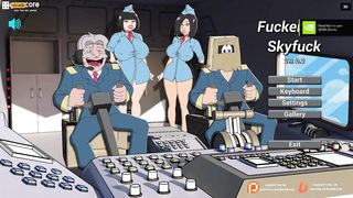 FuckerMan Sky Pulverize - Bang every one in the airplane Utter Porno Game Have fun walkthrough