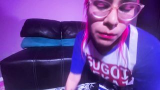 Bitch micro-skirt, underpants and meaty fake penises demolishing my culo