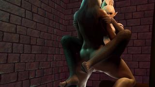 Ash-blonde Dickgirl Standing Tear up A Sissy Femboy