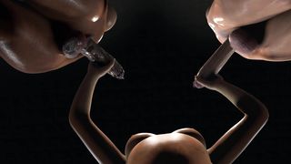 Frolicking With two Futa Dickgirl Chisels In POINT OF VIEW