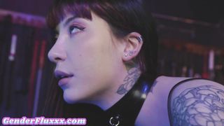 GENDERFLUXXX - Pussylicked Trans dude with operated vulva nails stunners backside