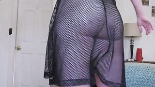 Sea Gray Nonbinary Trans Femboy Footwear And Mini-skirt Taunt