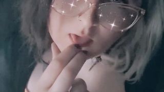 Trans Pet Gives a Filthy Inhale To Dragon Spunk-pump