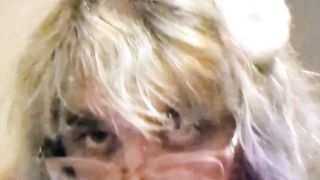 Trans Pet Gives a Filthy Inhale To Dragon Spunk-pump