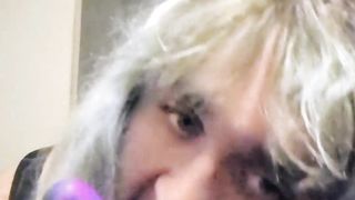 Trans Pet Gives a Filthy Inhale To Dragon Spunk-pump