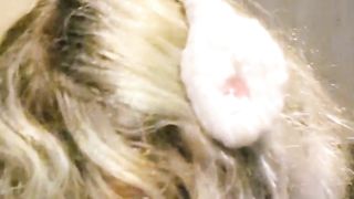 Trans Pet Gives a Filthy Inhale To Dragon Spunk-pump