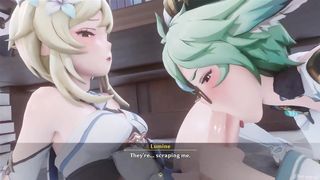 Genshin influence Lumin x sucrose inhale Job