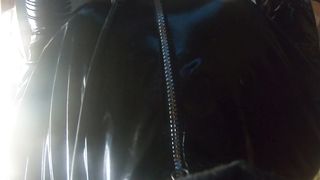 him in a latec catsuit