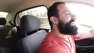 A day of public romp on the beach with the Mattos duo and the XXL beef whistle trans