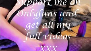 Mitts-free-for-all spunk Holly Hunt bangs her booty with giant fake penises until she has a guts climax