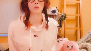 Nerdy trans paws herself whenever she's alone.