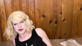 Sissy Mega-bitch Milks and Spunks Stiff