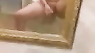 Arab she-male displaying in front of camera three