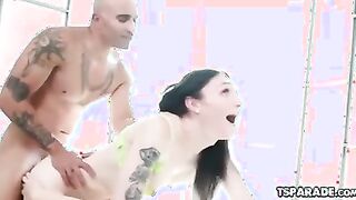 TRANSSEXUAL Gal Nikki North Does Rectal In A Threeway (King Noire, Lexi Lore)