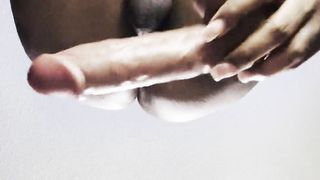 A SHE-MALE. A JOCKSTRAP and A GINORMOUS FAKE PENIS (creaming boypussy backside have fun)