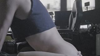 trans girlfriend munches my rump until she drinks my spunk