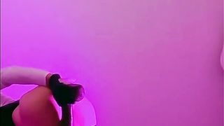 Assfucking Ass-plug, Black Fake penis, and Wide open Joy in Leather Mini Microskirt