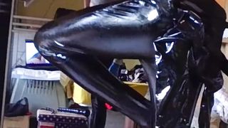 Transmale attempting Catsuit