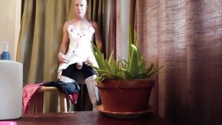 Latex T-WOMAN Attempt-on Drag!!! I jizz on Everything Instead$$$. My ARSE looks so pretty in my Stockings