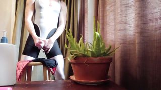 Latex T-WOMAN Attempt-on Drag!!! I jizz on Everything Instead$$$. My ARSE looks so pretty in my Stockings