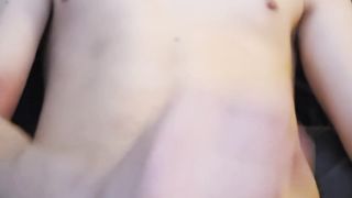 Trans dame milks off and jizzes